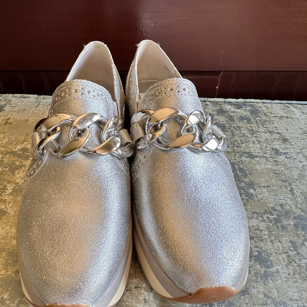 Ladies shoes almost like brand new.  Worn maybe 2 times.  Dolce Vita loafer type